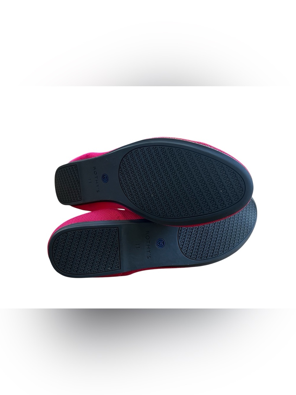 Rothy's The Flat Hot Pink Round Toe Magenta Ballet Flats Women’s 11 Rare Retired - Picture 6 of 13